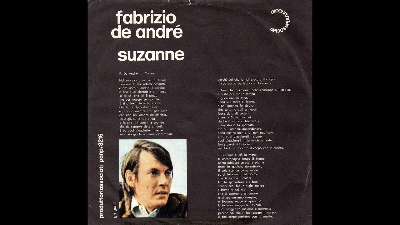 Fabrizio De André - Suzanne/Giovanna D'Arco [versioni inedite] (1972) [HD audio]