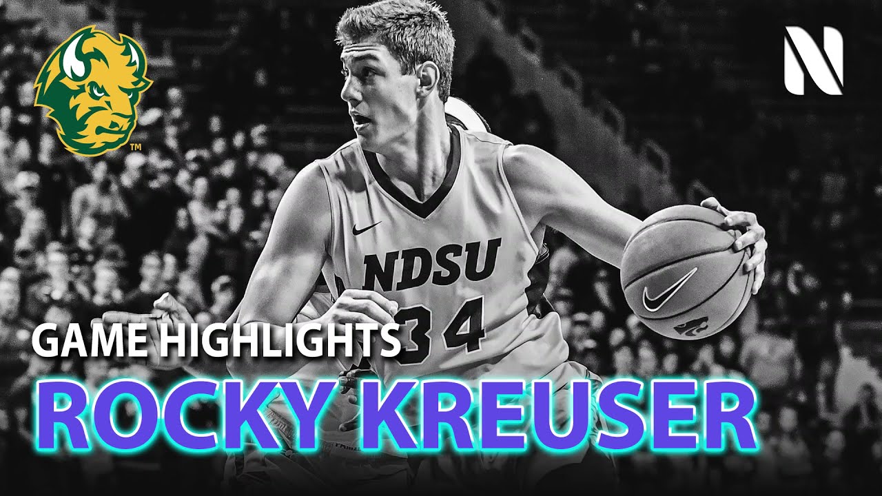 Rocky Kreuser North Dakota State vs Idaho Vandals | 21 PTS 10 REB 3 AST