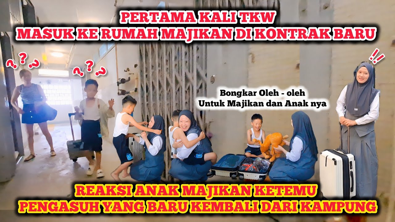 MASUK KE RUMAH MAJIKAN DI KONTRAK BARU⁉️REAKSI ANAK MAJIKAN SAAT KETEMU PENGASUH YANG BARU KEMBALI