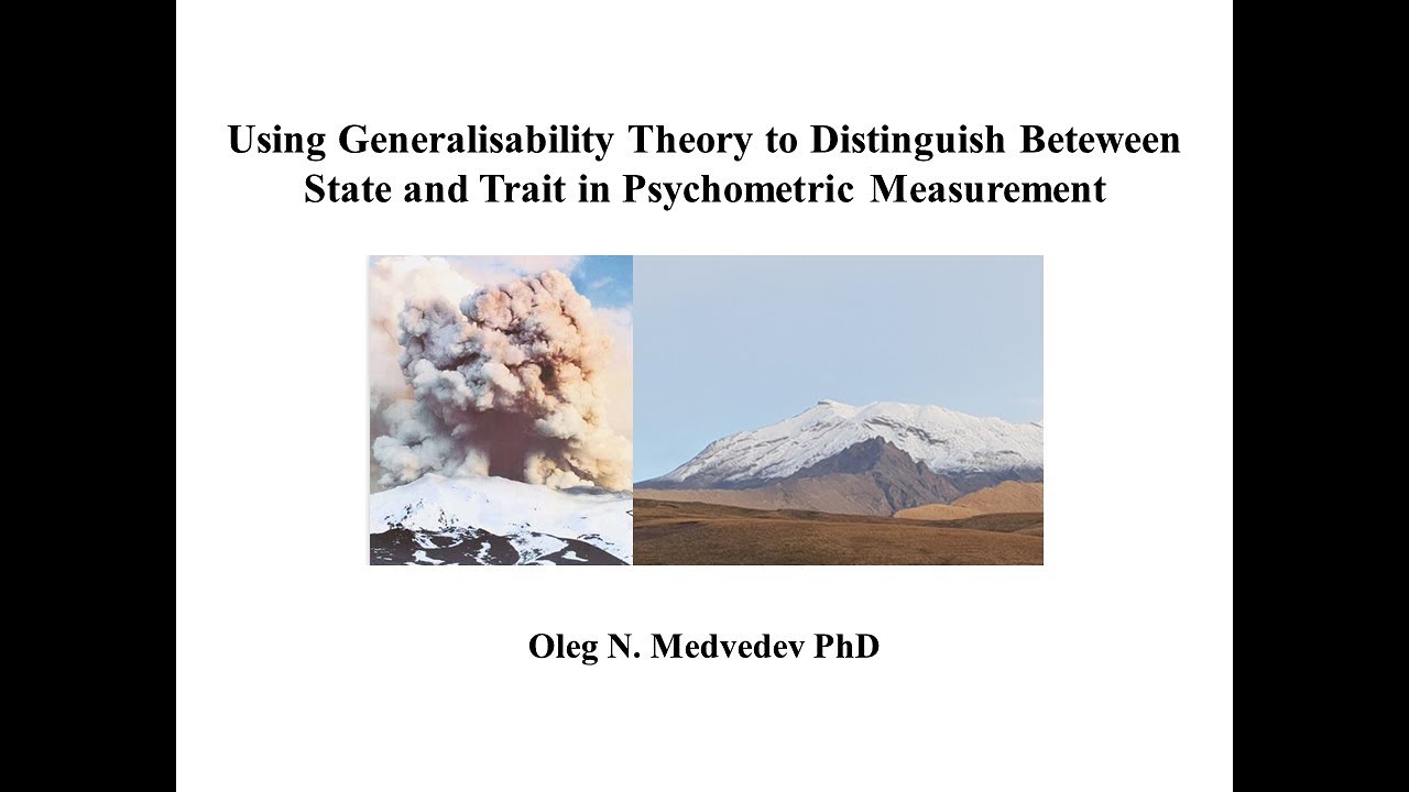 Generalisability Theory and Distinction between States and Traits