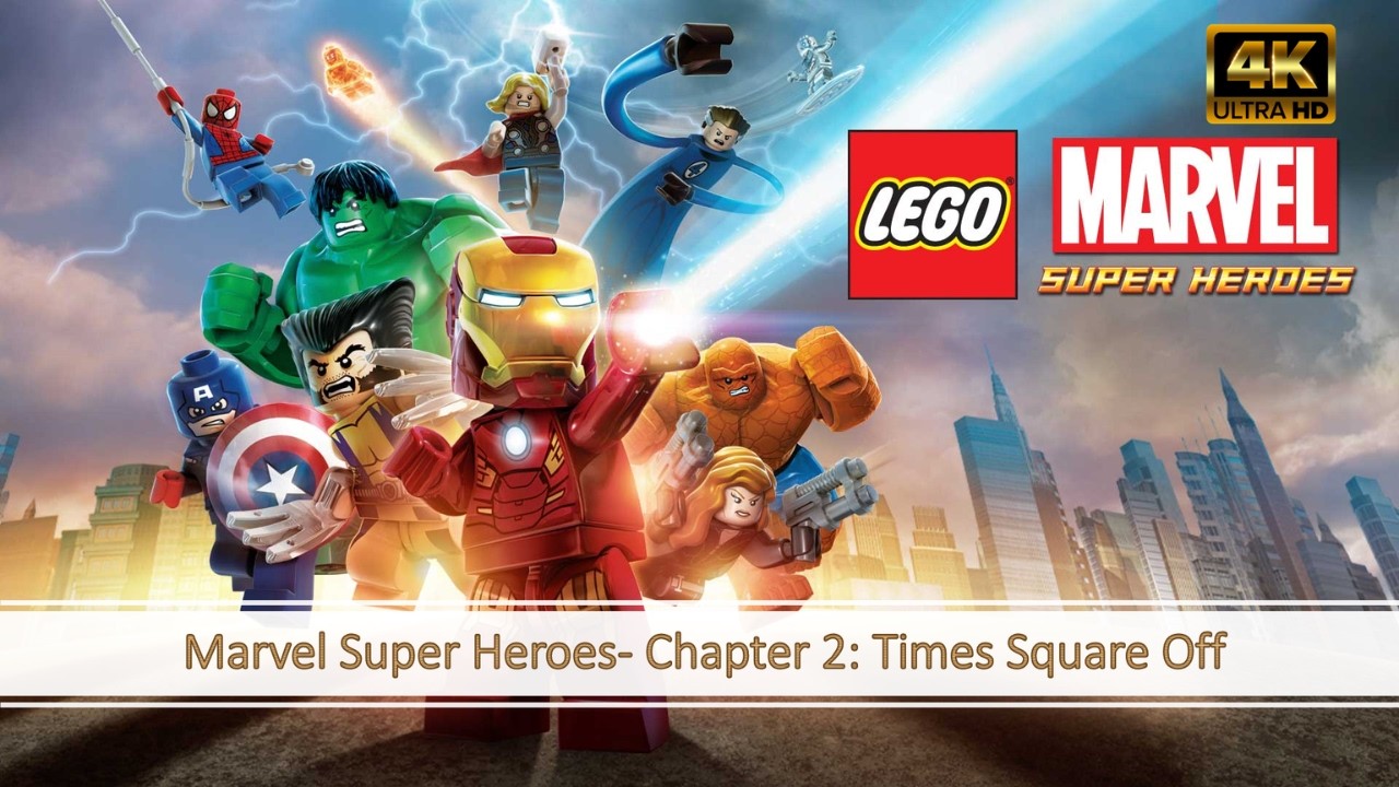LEGO Marvel Super Heroes - Chapter 2: Times Square Off | Walkthrough (No Comm) 4K 60fps