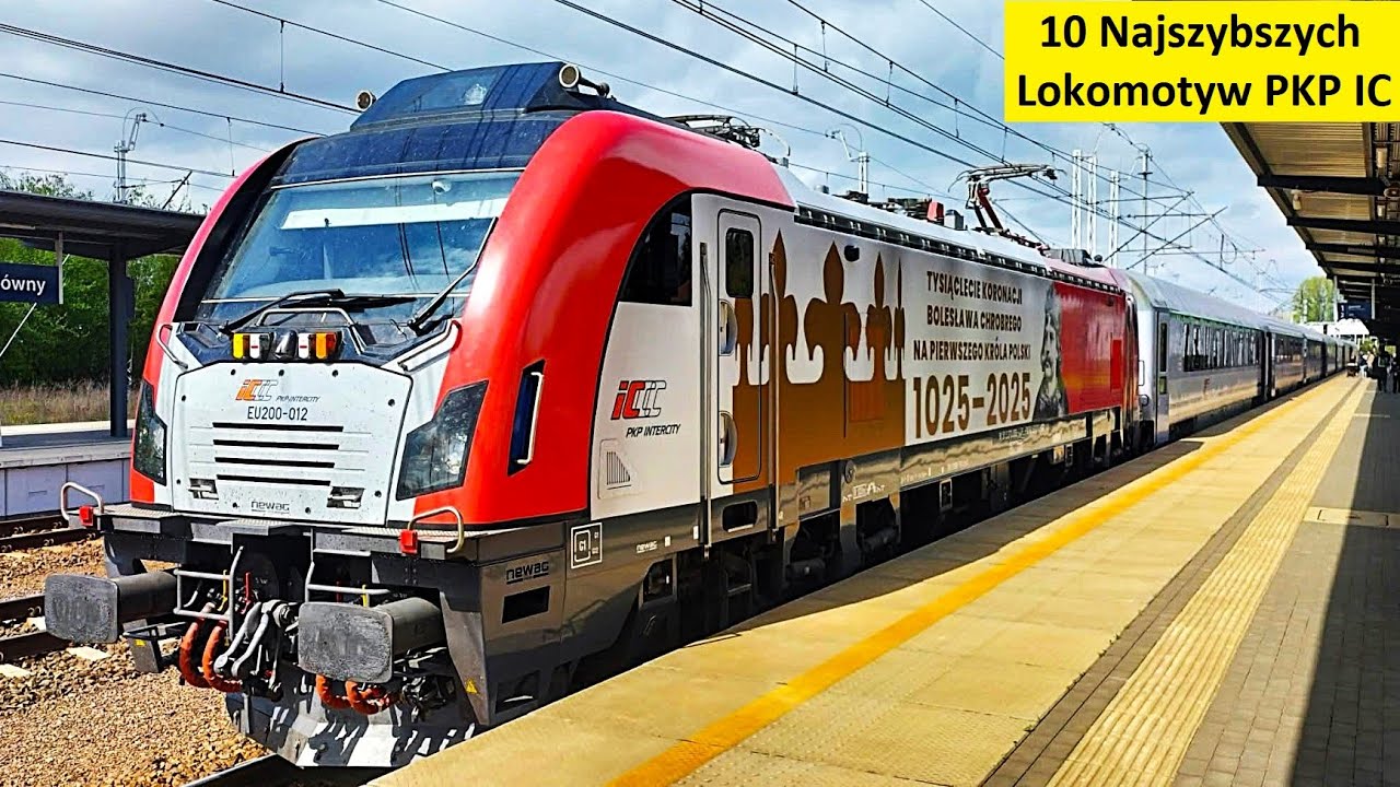 Najszybsze Lokomotywy PKP InterCity 2025r Husarz, Vectron, Griffin EU200 Top 10