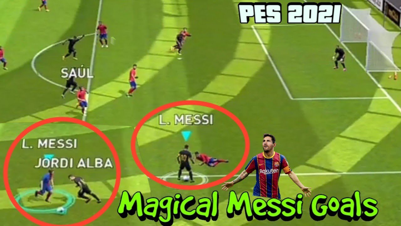 eFootball Pes 2021 Mobile | Messi Goals | Messi Playing Like Real Messi 😍