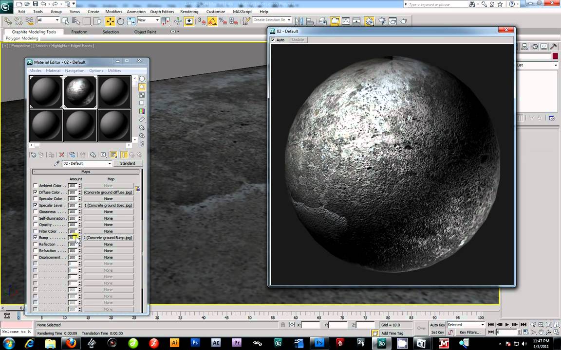 3D Studio Max 2011 - Procedural Texturing / UVW Maps - Part 1.