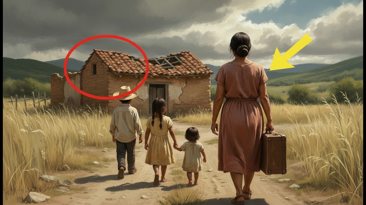 Viuda y sin dinero: llevó a sus 3 hijos a tierra abandonada y descubrió lo imposible