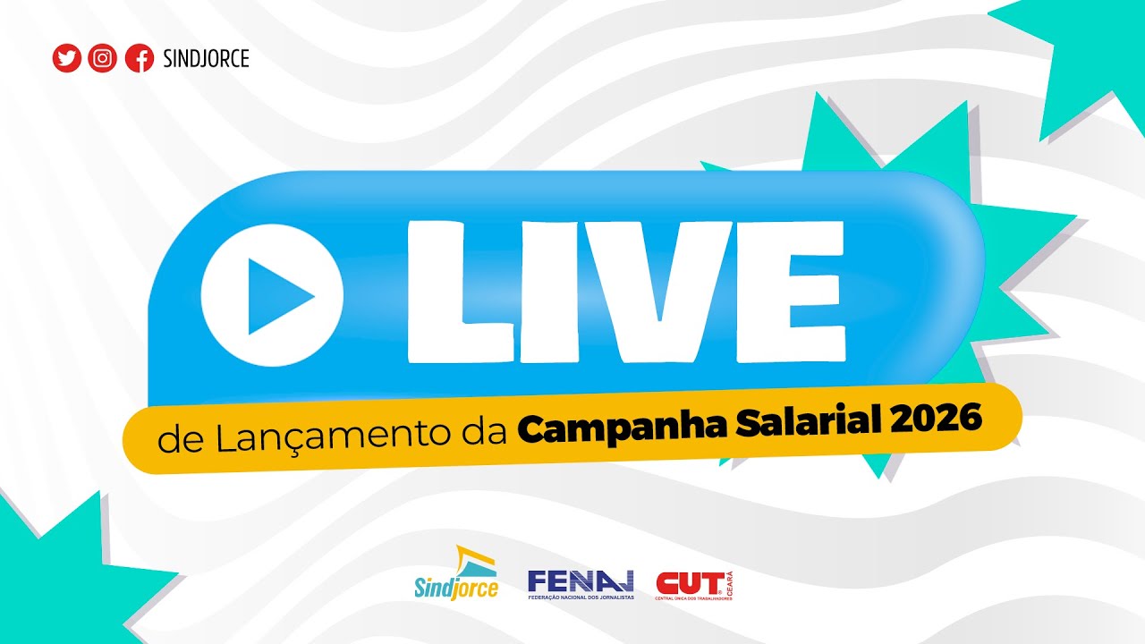 Live de Lançamento da Campanha Salarial 2026 dos Jornalistas