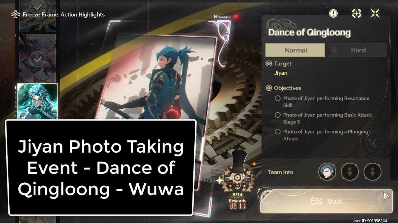 Jiyan Photo Event Guide &ndash; Dance of Qingloong (Normal & Hard) | Wuthering Waves