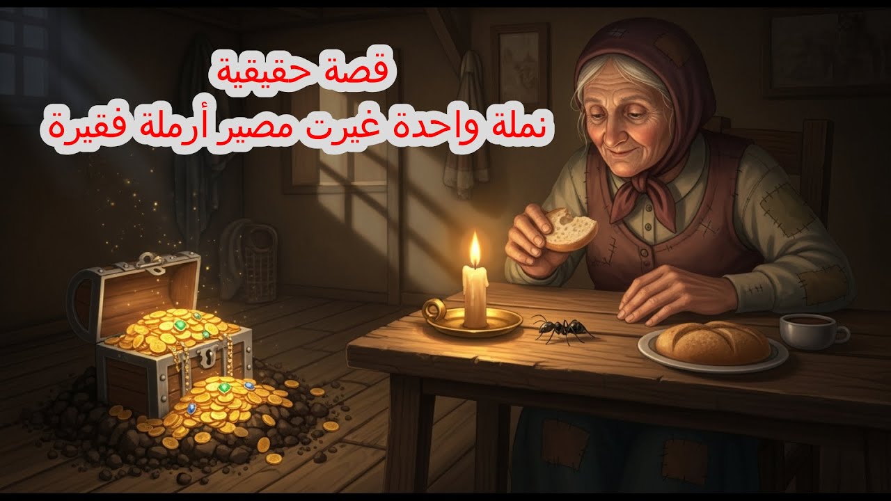 قصة  أرملة فقيرة قسمت قوتها مع نملة… فحفر الله لها كنزًا غيّر حياتها! 😭✨