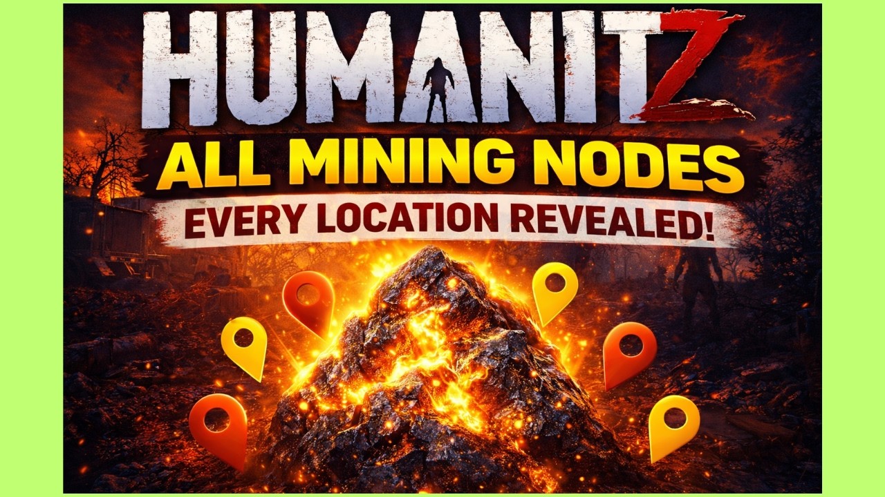 HumanitZ - ALL Mining Node Locations &ndash; Iron, Copper, Zinc, Coal & More! (Complete Map Guide)