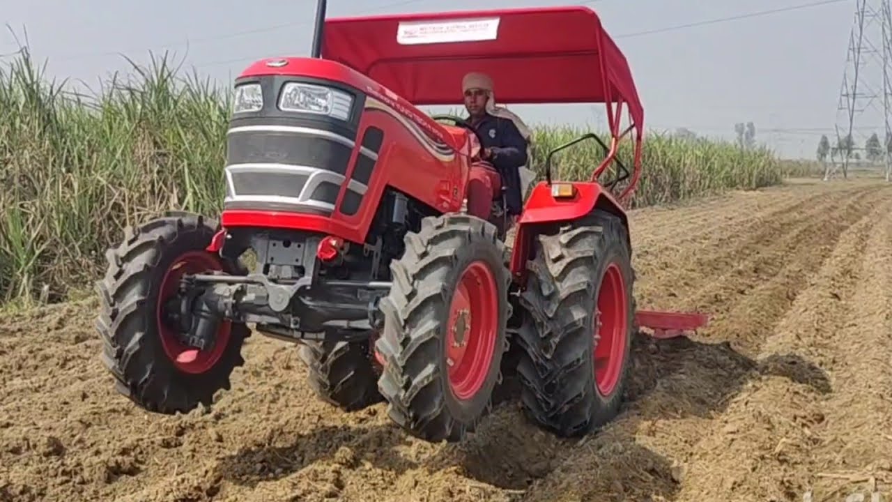 Mahindra yuvo TECH plus 575 4 by 4 खेत में चला पहली बार 7 टेन के तोता हल पर ली टेस्ट ड्राइव