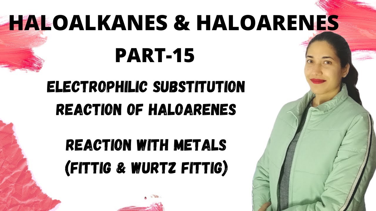 Electrophilic substitution of haloarenes