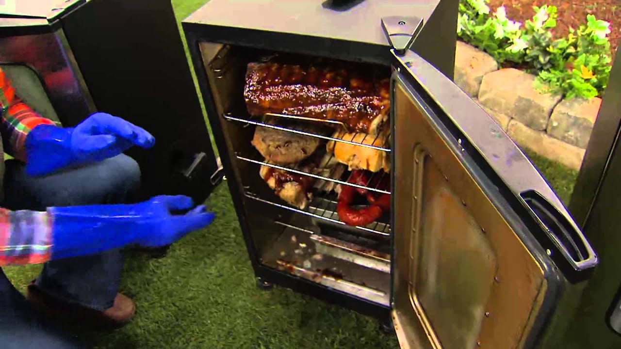 Masterbuilt 4 Rack Digital Electric Smoker w/Remote, Cover & Window with Jane Treacy
