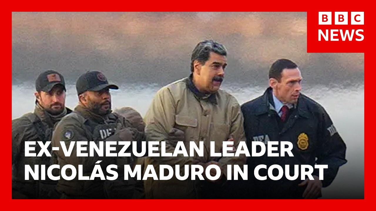 Ex-Venezuelan leader Nicol&aacute;s Maduro seeks dismissal of narco-terrorism charges in court | BBC News