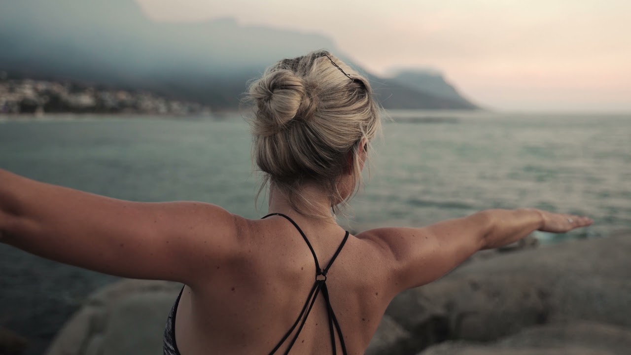 Meditating Yoga Woman at the Beach | 4K Free Stock Videos | Royalty Free Stock Footage