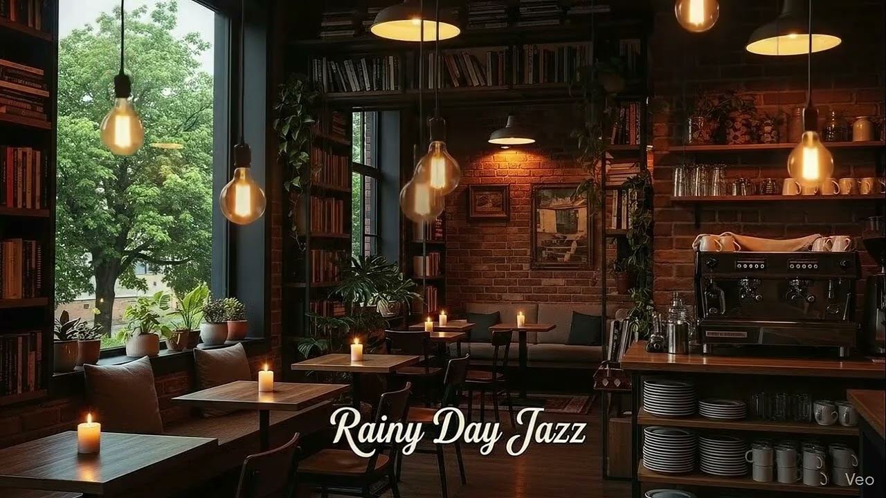 [ #RainyDayJazz #33 ] Relaxing Jazz for Study, Work & Focus | Cozy Coffee Shop Ambience