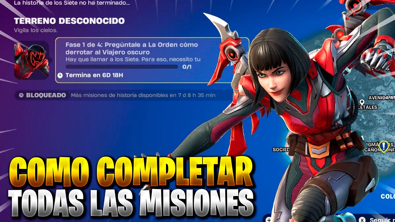 COMO COMPLETAR TODAS LAS MISIONES DE HISTORIA TERRENO DESCONOCIDO EN FORTNITE CAPITULO 7