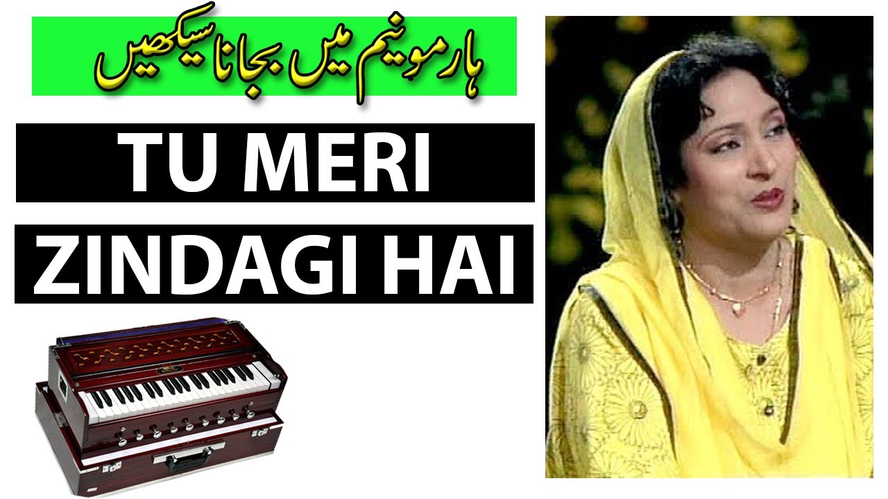 Easy Harmonium Tutorial Tu Meri Zindagi Hai