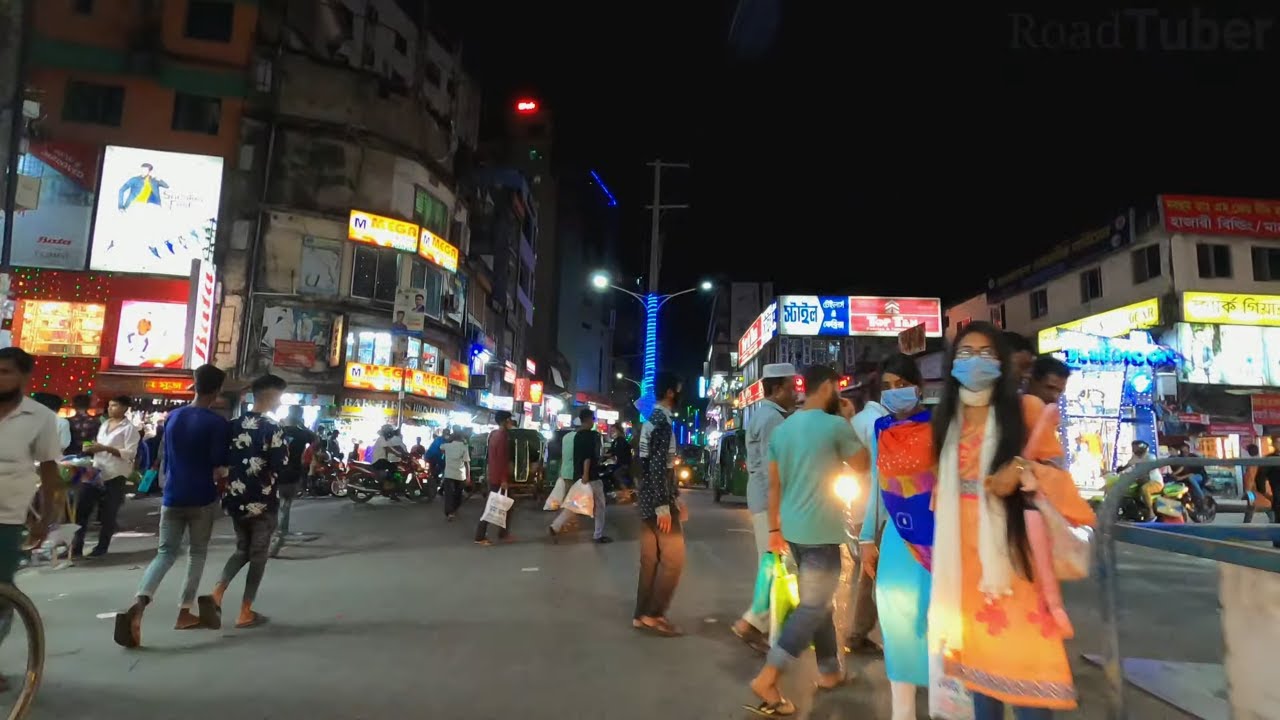 The Complete Road of Sylhet Chowhatta & ZindaBazar Road 2021 | Night Drive 4K | Road Tuber