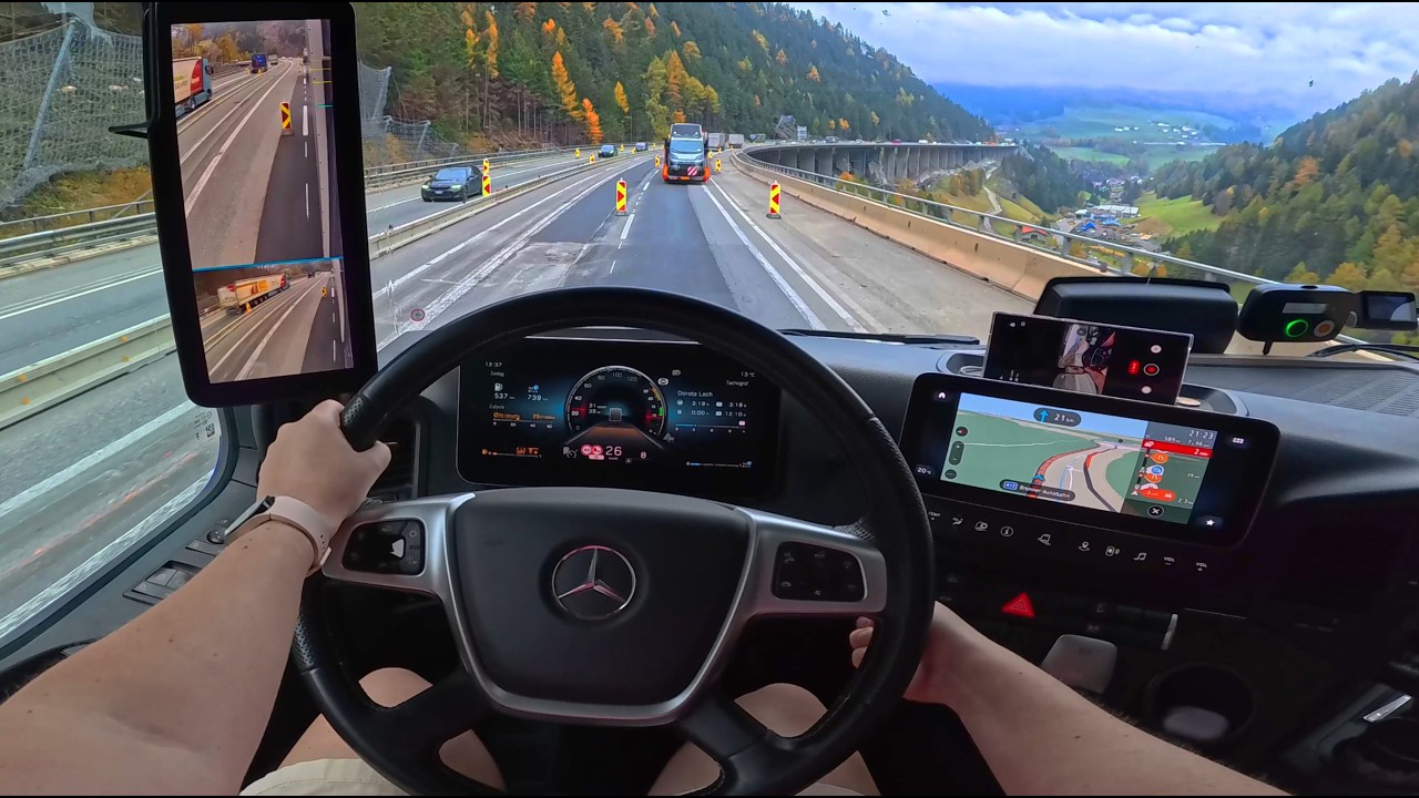 POV Вождение грузовика - Осенние настроения - ИТАЛИЯ, БРЕННЕРО, АВСТРИЯ 🚚 👧