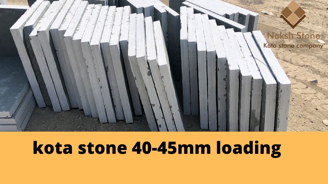 kota stone 40mm ki loading size -22x22, table.polished