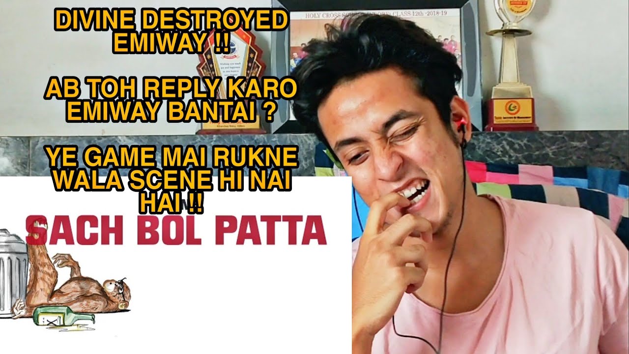 DIVINE - SACH BOL PATTA REACTION | DIVINE AGAIN DISSED EMIWAY BANTAI