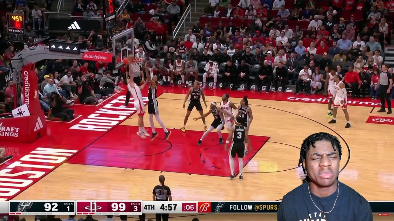 Reacting To SA Spurs vs Houston Rockets Full Game Highlights!