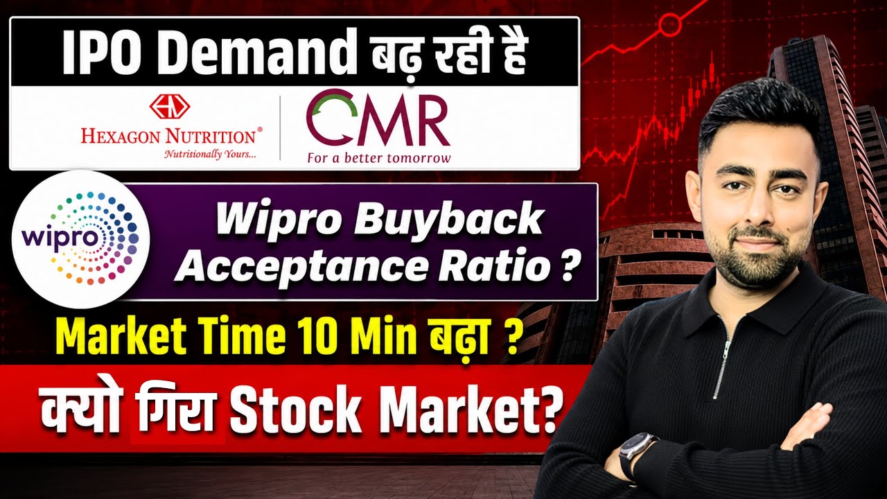 CMR Green IPO GMP | Hexagon IPO | Wipro Buyback Acceptance Ratio | Jayesh Khatri 