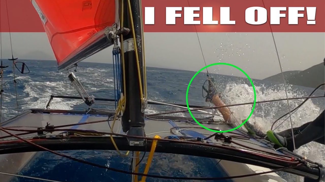 REAL man overboard situation in very strong wind