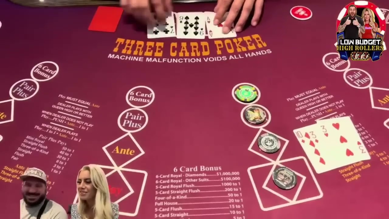 TRIPS ON 3 CARD POKER! INSANE!