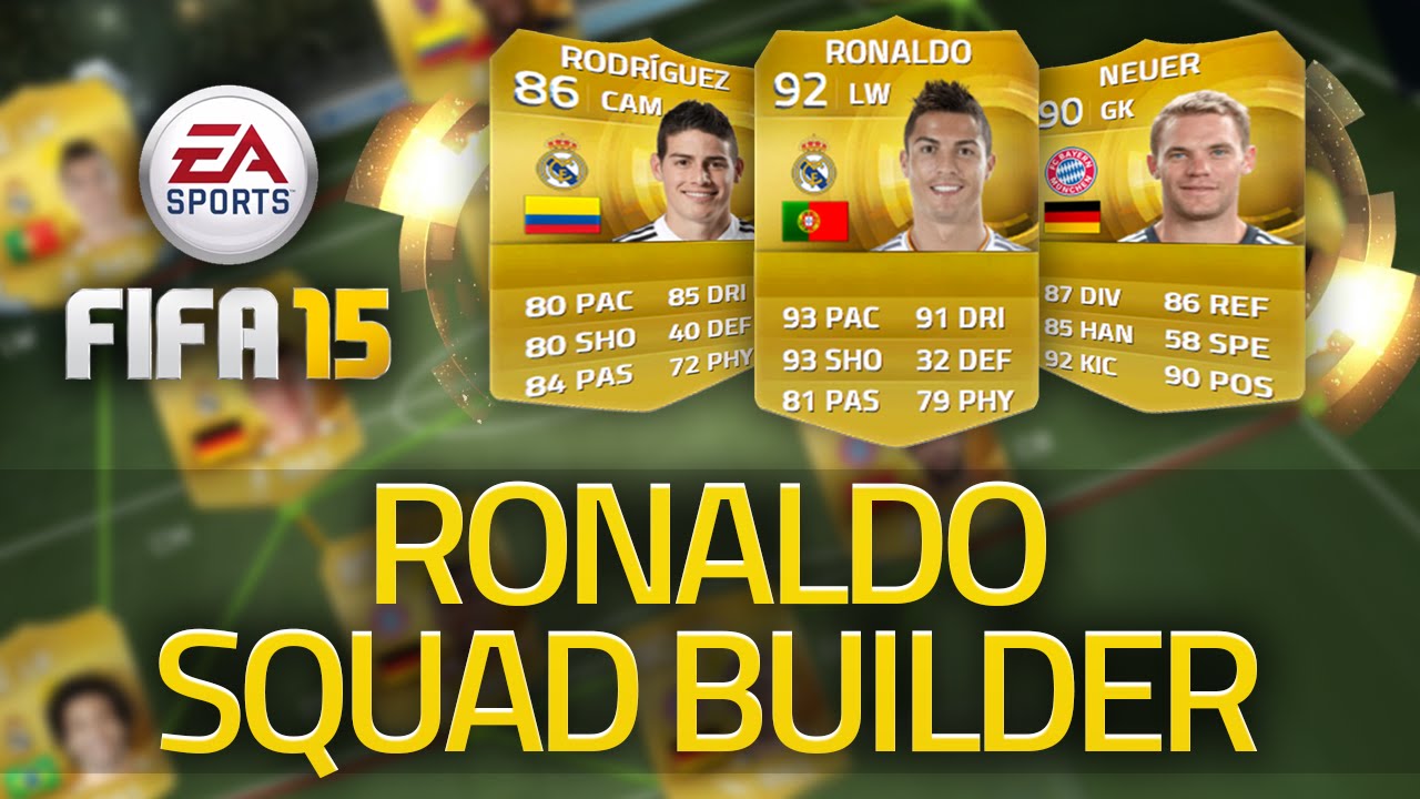 FIFA 15 - RONALDO! AMAZING SQUAD BUILDER! FIFA 15 ULTIMATE TEAM!