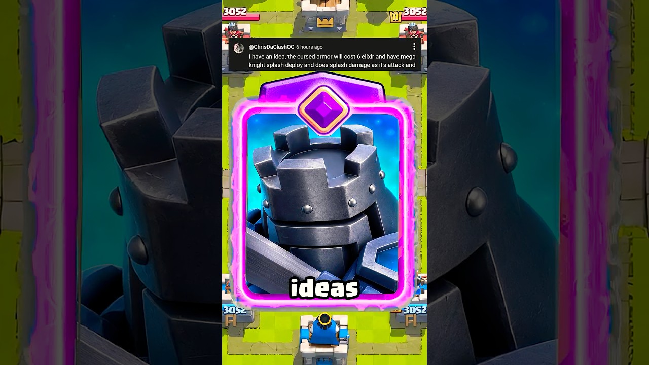NEW CURSED ARMOR (Fan Concept) #clashroyale #clash #update #leak