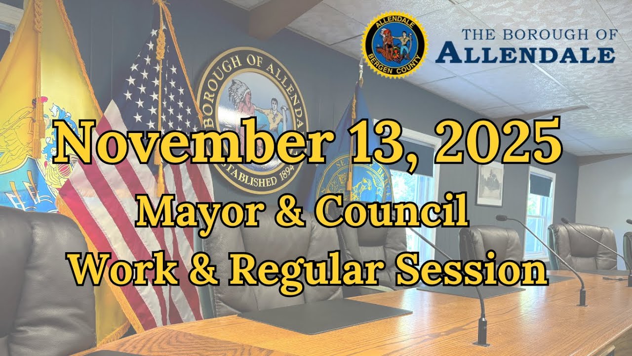 Mayor & Council Work & Regular Session - November 13, 2025