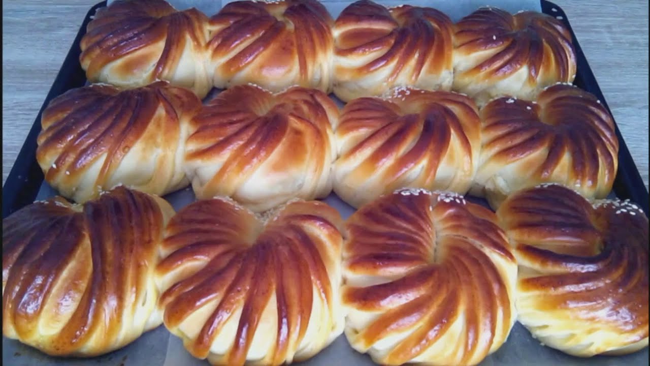 Булочки с творожной начинкой! Пышные и румяные! Дрожжевые булочки.