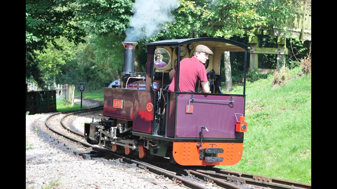 EXMOOR STEAM RAILWAY 0-6-2T 'ANNE' AT WORK ON THE PERRYGROVE RAILWAY - 28th August 2017