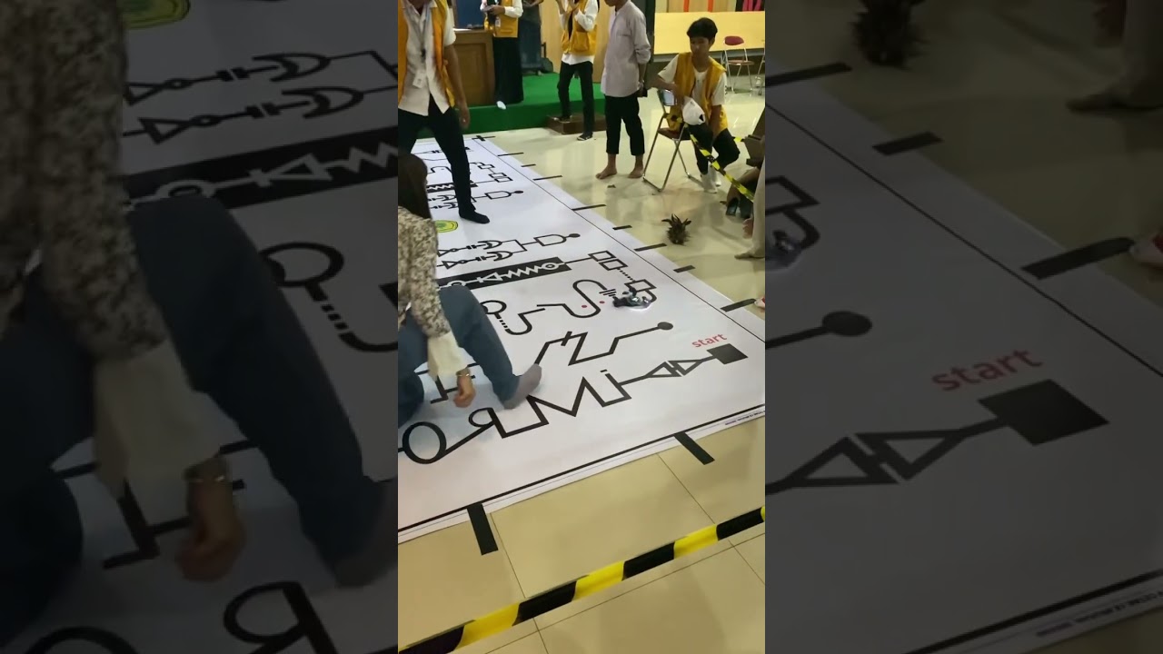 Line Follower Robot Competition with Esp32 Robot🤩 #robot #robotics #engineering  #competition #car
