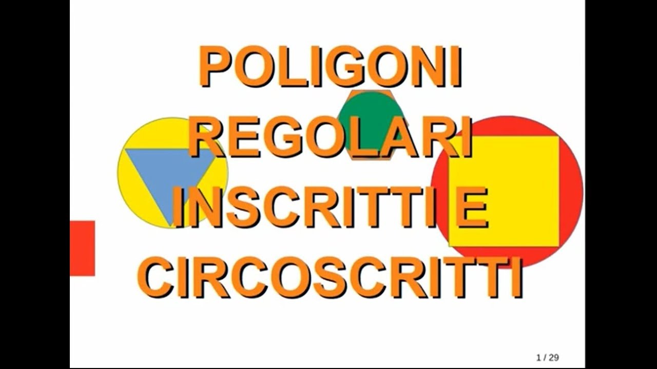 Geometria3: poligoni regolari inscritti e circoscritti