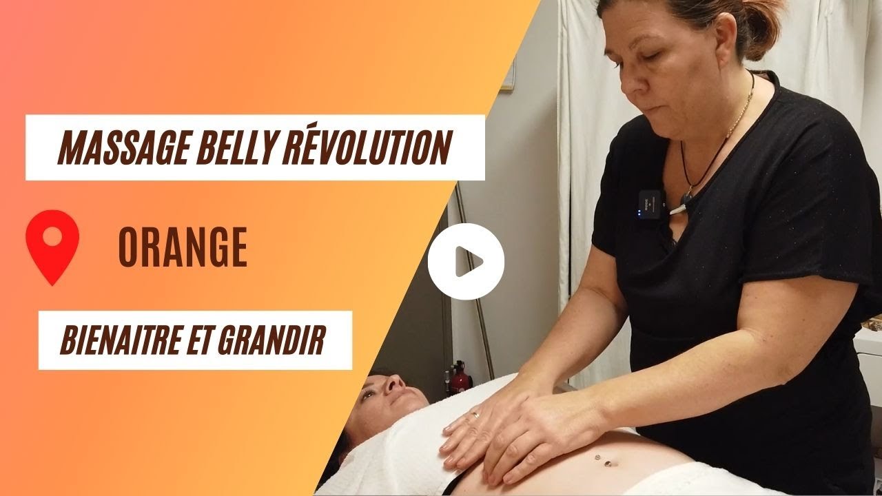 Démonstration du massage du ventre Belly révolution par Bienaître et Grandir By Céline
