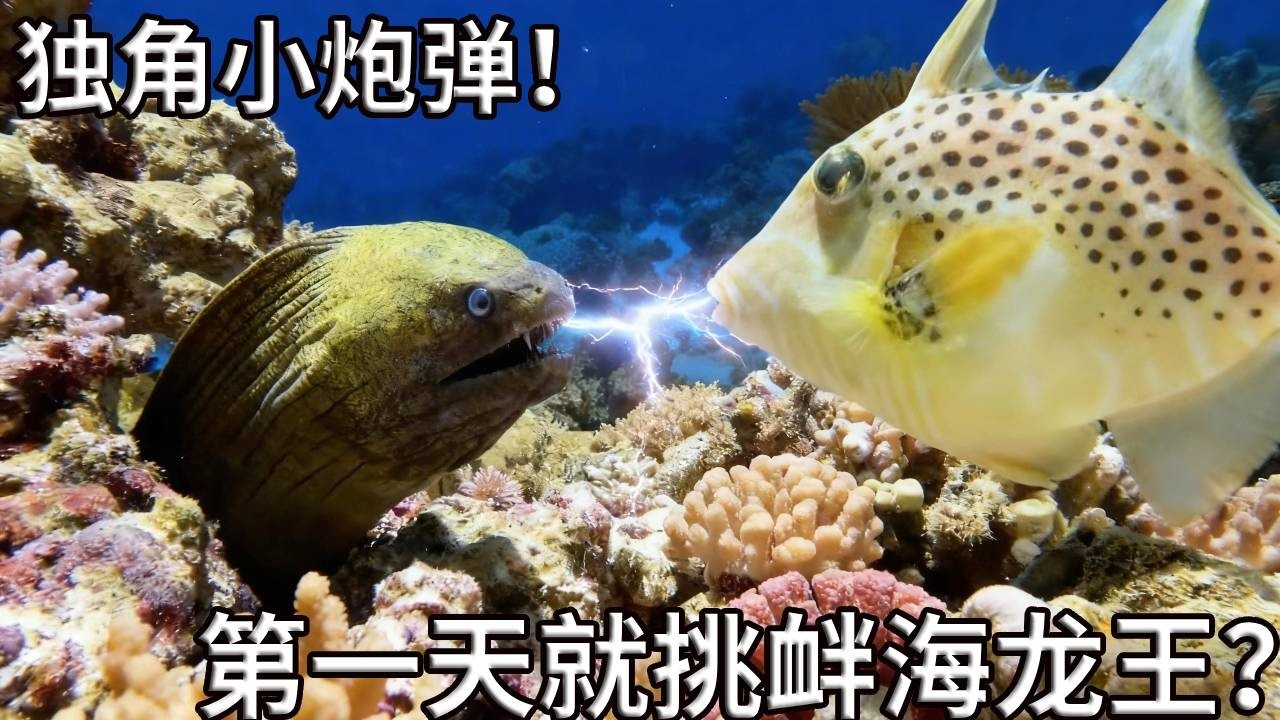 实拍海洋盲盒：传说中的 “海洋独角兽” 现身，这攻击性果然名不虚传！【奇奇de海洋】