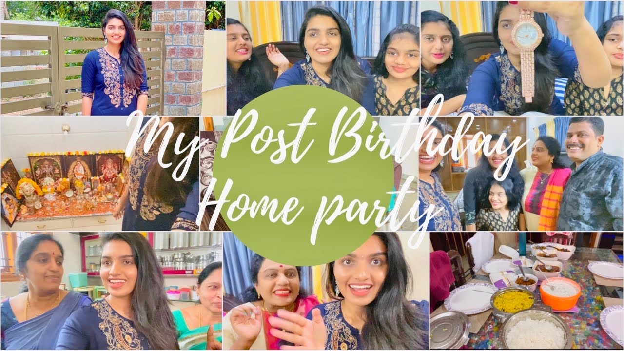My Post Birthday Home Party With Family|Mom Did 10+ Dishes 🥘 at Home|Enjoyed A lot With Family||