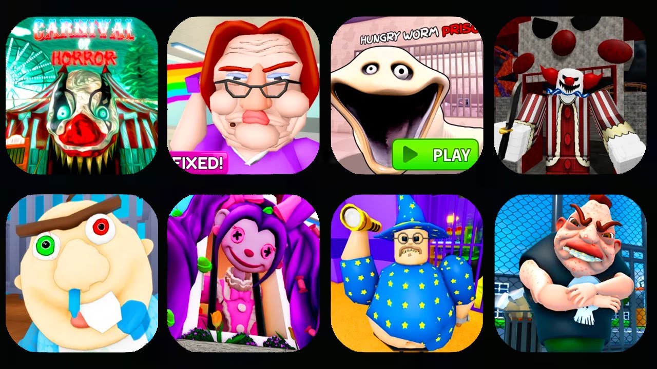 Escape The Carnival of Horror Obby! Betty's Nursery! 🐛HUNGRY WORM PRISON RUN!