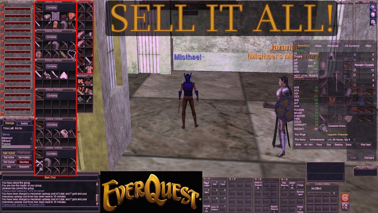 Quick SELL ALL items in bags (Save Time & Clicks!)