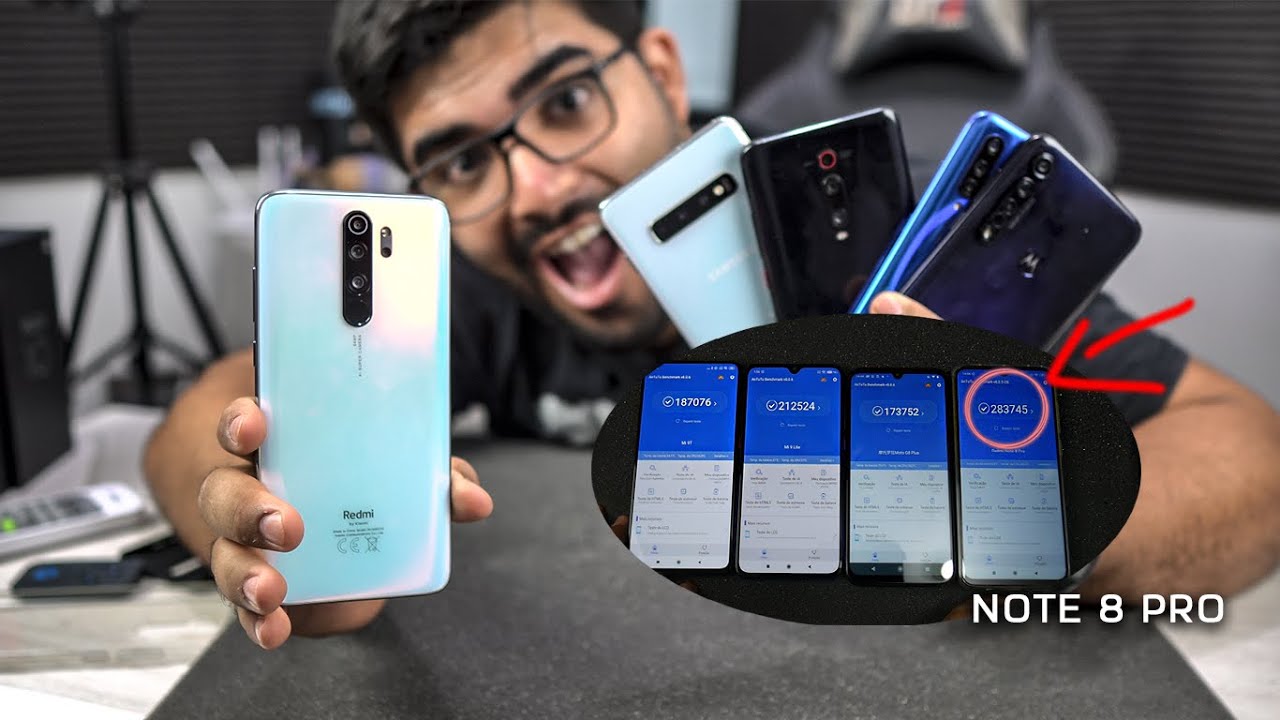 Teste de DESEMPENHO - Redmi Note 8 pro bateu de frente até com o GALAXY S10+!  POTENTE DEMAIS!!