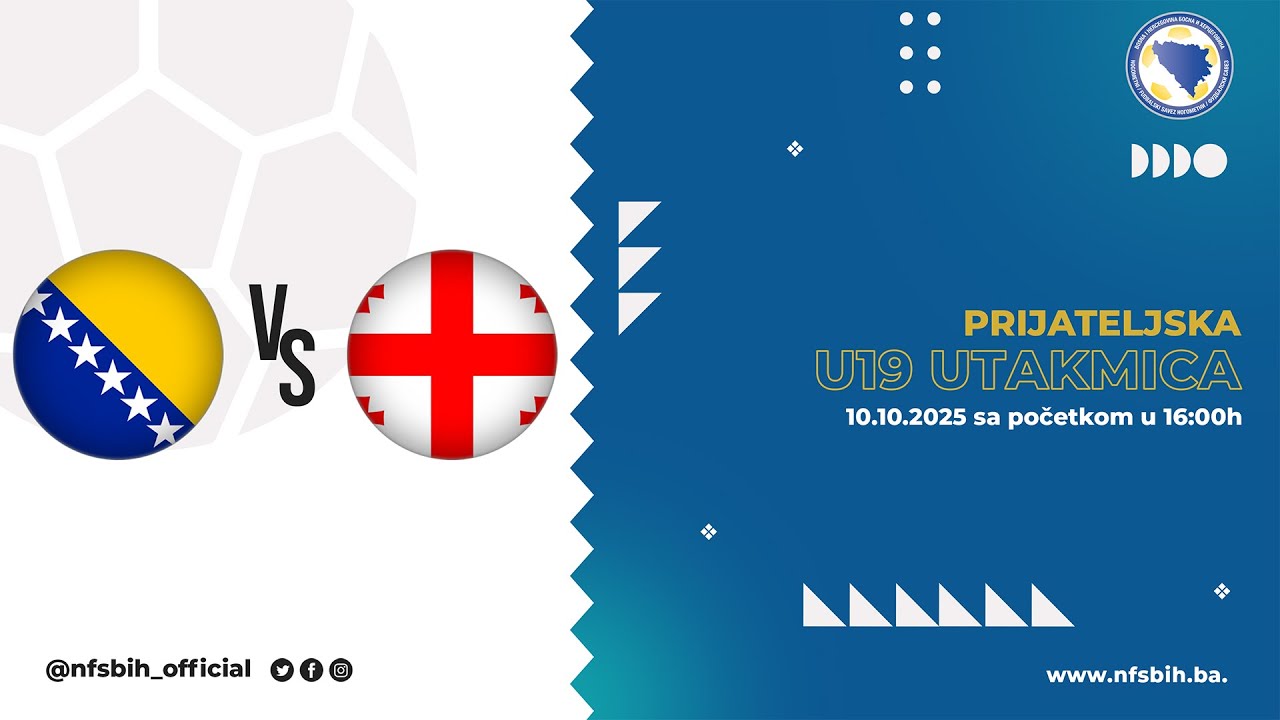 Prijateljska U19 utakmica Bosna i Hercegovina - Gruzija