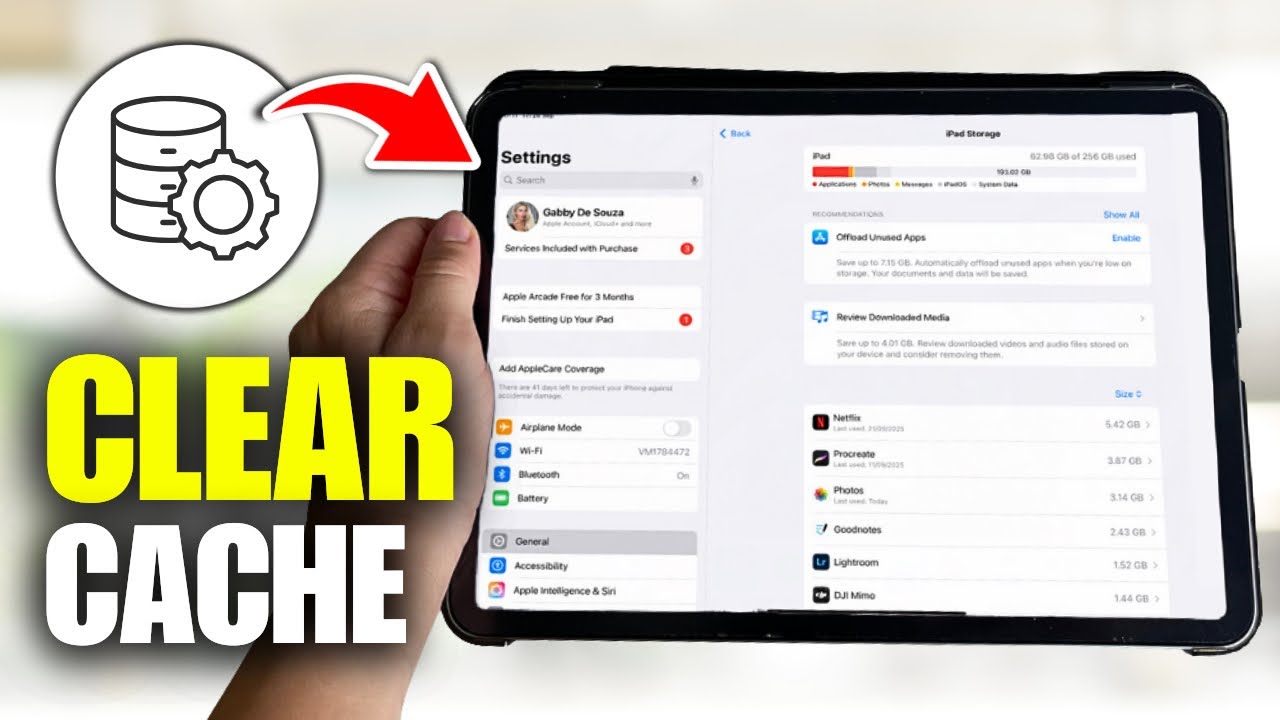 Как очистить кэш и файлы cookie на iPad