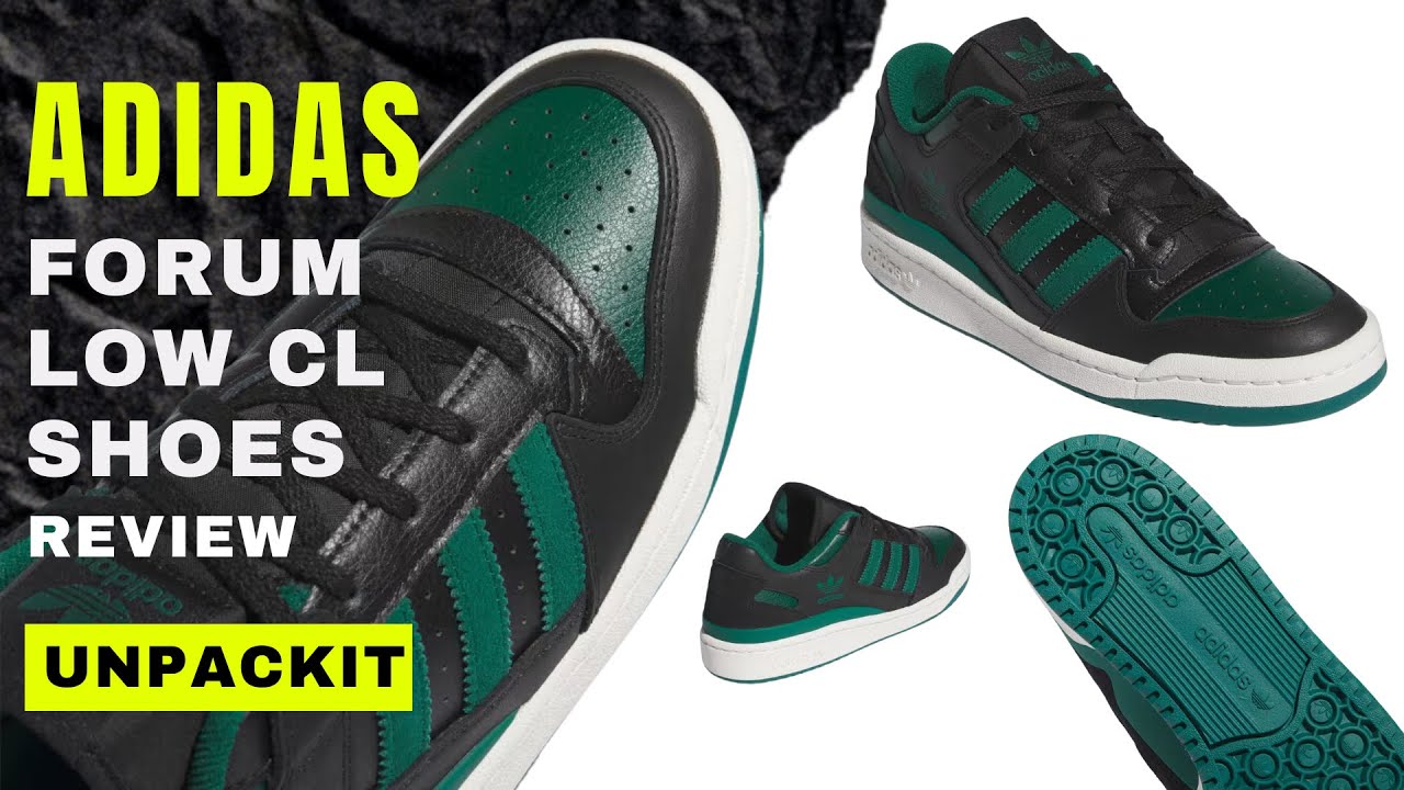 ADIDAS FORUM Low - Core Black/Collegiate Green Colorway