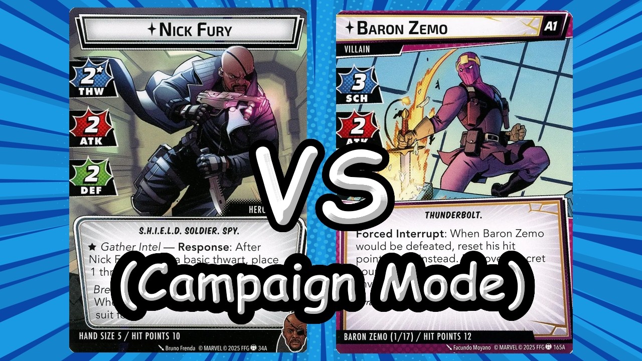 The End of S.H.I.E.L.D. Nick Fury (J) vs Baron Zemo (S1 Campaign)