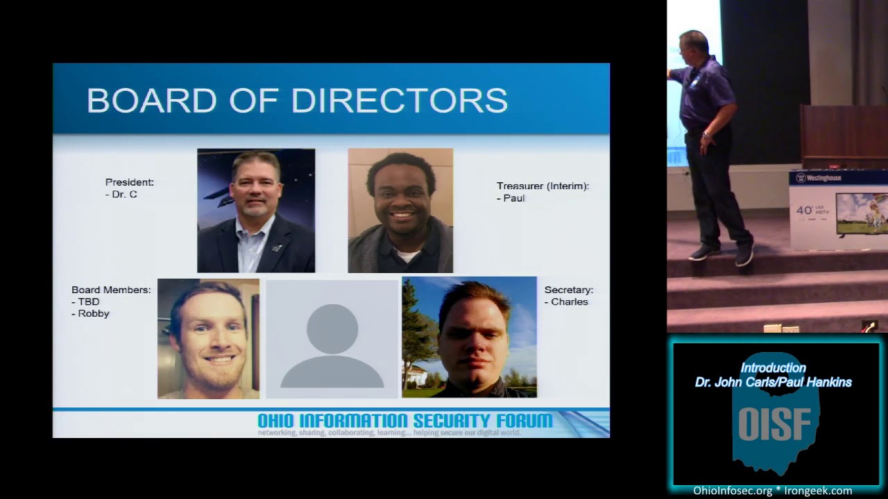 OISF 2019 00 Introduction Dr John Carls Paul Hankins