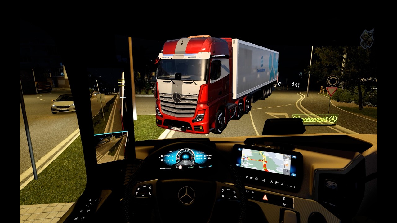Mercedes Actros MP5 2023 - Realistic Driving Ergonomics | ETS 2 v1.58