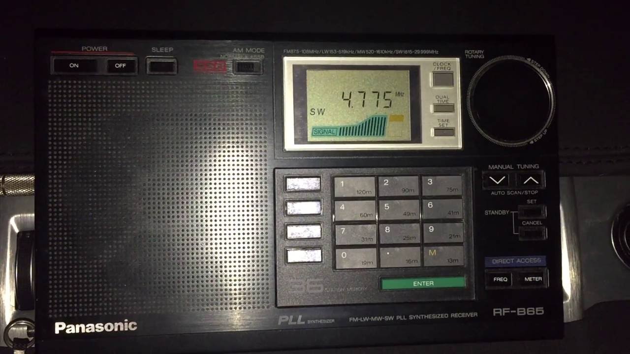 Panasonic RF-B65 vs Sony ICF-2001D; Radio Tarma 4775 kHz, Peru