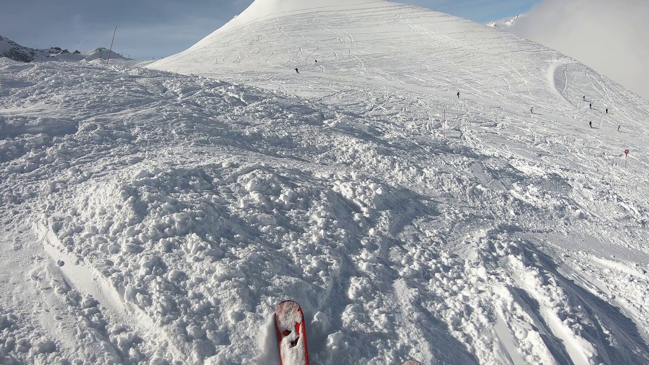 Combes Red Unpisted top section Grand Montets